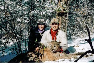 Ethan and Christina and their cougar